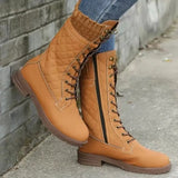 and Winter Women's Boots High Quality Warm Mid-calf Snow Boots Women's Lace-up 2022 Fashion Comfortable Women