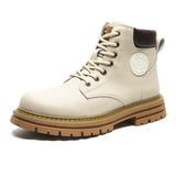 Breakj Yellow Boots British Cargo Martin Boots Men's Ankle Boots 2024 Spring And Autumn Single Boots Platform Versatile Hiking Boots