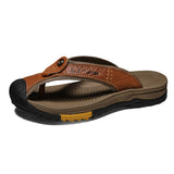 Baotou Flip-Flops Flip-Flops Sandals Male Breathable Light Dad Slippers Daily Household Casual Shoes Korean