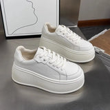 Breakj Bottom Small White Shoes Women In The Autumn Of 2025 Small High Casual Shoes Korean Trend Simple Pure Color