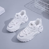 Breakj Korean Platform Dad Shoes 2025 Spring New Street Shot Students Running Sneakers Increased Leisure