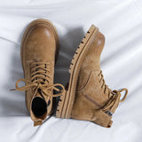 Breakj Men's Fashion Boots 2024 New Vintage Work Boots