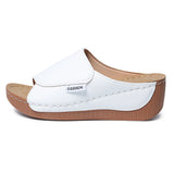 Breakj Thick-Bottomed Slippers Women's 2025 New Summer Simple Fashion Fish Mouth Slope And Slippers Women's