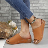 Breakj Spring And Summer New Cool Drag Women Wear Women's Shoes Comfortable Slope And Thick-Bottomed Slippers