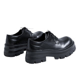 Breakj Shoes Male Business Dress Big Head Senior Sense British Wind Thick Sole Increased Wedding Groom Derby Shoes
