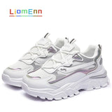 Chunky Sneakers Women Shoes High Platform White Casual Sport Shoes 2021 Spring Vulcanized Tennis Female basket