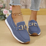 Breakj Single-Shoe Women's 2025 New Four-Season Sneakers Shallow-Mouthed Fashion Ladies Single Shoes 43