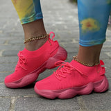 for Women Chunky Sneakers Breathable Comfortable Fashion Sports Shoes Mesh Green Black Woman Casual Shoes Flat Size