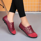 Shoes Genuine Leather Shoes Casual Flats Loafers Women Spring Autumn Ballet Flats Patchwork Designed Zapatos De