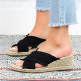 Women Platform Sandals Wedges Open Toe Slippers Casual Thick Sole Outdoor Beach Walking Shoes Sandalias Femininas