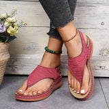 Fashion Clip Toe Wedge Sandals Women Summer PlatformSandalias Mujer 2022 Thick Sole Shoes Ladies Sandalias De Las