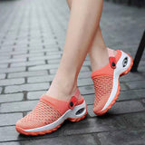 Breakj Air Cushion Cool Slippers Women In Spring And Summer Wearing Thick Bottom With No Backs Fashion Large-Size Vacation Beach Mother Travel