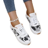 Breakj 2025 Spring And Autumn New Leopard-Print Leisure Single Shoes Women's Flat Bottom With Sports Casual
