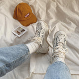 wind reflective old shoes women 2021 spring sports casual shoes flat breathable comfortable women's