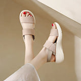 Breakj Elastic Sports Wind Thick-Soled Beach Sandals Women's New Thick-Soled Sandals Light, Anti-Slip Comfortable Large-Size