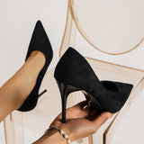 Breakj New Sexy Velvet High-Heeled High-Heeled High-Heeled High-Heeled High-Heeled Shoes Commute A Single Shoe Large