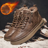 Men's Boots Winter Cotton Shoes High-top Fashion Casual Shoes Trend 6 Boots Flat Shoes Korean Version Tooling Shoes