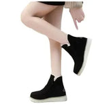 Breakj Short Boots Casual Women's Boots Autumn And Winter Thick Snow Boots Thick Shoes 40-43 Large