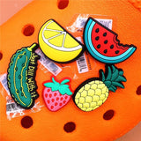 Various Fruit Designer Shoe Charms 5pcs/lot Croc Buckle Accessories Luxury Clog Jewelry Decorations Gift Preferred