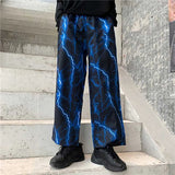 Elastic Waistband Loose Harem Embroidery Tie Dye Contrast Jogger Pant Women Man Streetwear Korean Harajuku Punk Hip
