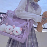 2022 New Kawaii Women Shoulder Bag JK Japanese School Handbag Cute Ita Bag College Student Lolita Bag Cosplay Anime Shoulder