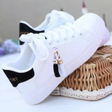 Mesh White Shoes Ladies Fashion Breathable Shoes Students Korean Casual Shoes Sports Shoes Flat Shoes Womens Shoes Zapatos