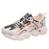 Sneakers Women Vulcanize Shoes Chunky Sneakers Reflective Platform Shoes Woman Basket Femme Dad Shoes Tenis