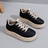 Breakj Shoes Female Spring 2024 New Student Korean Version Ins Trendy Thick Bottom Small White Shoes Casual Shoes XW