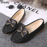 women's loafers Solid Colors Flat ballet shoes Bow Knot Lazy loafers Shallow Casual Slip On Shoes scarpe