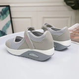 Cushion Platform Sneakers Women Breathable Mesh Spring Summer Casual Shoes Woman Plus Size 44 Ankle Strap Flats Zapato