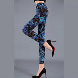 Printed Leggins Elastic Fitness Leggings Sexy Pants Women Push Up Trousers Summer Gym Sports