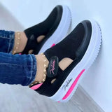 Mesh Breathable Platform Sneakers Women Casual Shoes Hollow Outdoor Platform Walking Shoes Woman Tennis Shoes Zapatos