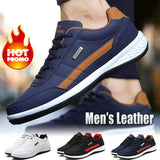 Leather Men Shoes Luxury Brand England Trend Casual Shoes Men Sneakers Breathable Leisure Male Footwear Chaussure