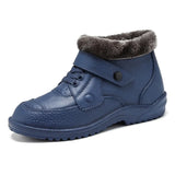 Men Winter Rain Boots Warm Snow Boots Non-Slip Men Rain Shoes Waterproof Rain Boots Men's Water Boots Rubber Work