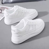 Breakj Version Of Small White Shoes Women In The Autumn Of 2025 New Breathable Thick-Soled Casual Shoes In The Trend Of Students Street Pat