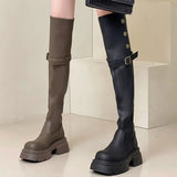 Breakj 2025 Autumn And Winter New Small Martin Boots Women Net Red Knight Boots Over The Knee Long Boots Thick Skin Skin Skin