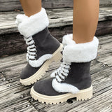 Breakj Autumn And Winter Hair To Keep Warm Thick Bottom Boots Comfortable Round Head With Snow Boots