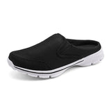 o'clock Large Size Men Casual Mules Super Light Mesh Breathable Male Flats Shoes Outdoor Wear-resisting Slip-on