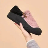 Shoes Women's 2023 Autumn New Velvet Soft-Soled Women's Shoes Lazy Shoes With One Foot On Casual Beans Cotton-Padded