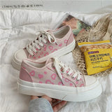 2022 Summer Women Canvas Shoes Sweetheart platform Sneakers Japanese Kawaii Lolita Shoes Teen College Girls sports skate