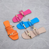 Breakj Ladies Flat-Bottomed Slippers With Casual Fashion Summer Beach Casual