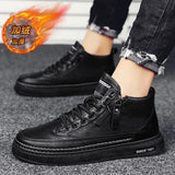 Men's Boots Winter Cotton Shoes High-top Fashion Casual Shoes Trend 6 Boots Flat Shoes Korean Version Tooling Shoes