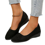2025 New Large-Size Tip-Tip Slope Single-Shoe Women's Bean Shoes Sports Casual Shoes