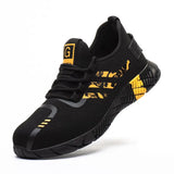 Safety Work Shoes Breathabale Light Boots With Steel Toe Cap Casual Protective Shoes Puncture-Proof Soft Comfort