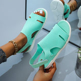 Sandal New Style Summer Women Sheos Comfortable Outdoor Sandals Rhinestone Solid Color Platform Shoes Crystal