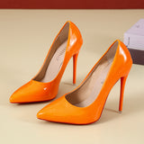 Breakj High-Heeled Women's Autumn 2023 Fine-Heeled Tips Ultra-High Heel Single-Shoe Fashion Women's