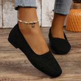 Breakj Fashion Large Size Spring And Autumn New Square Head Leisure Foot Pedal Single Shoe