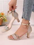 Breakj Bottom Slope And Fish Mouth Sandals Women's Summer New Fish Mouth Exposed Toe Large-Size Sandals Women Casual Beach