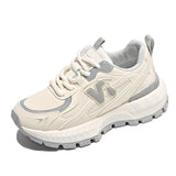 Daddy Shoes And Women's 2024 Autumn New Breathable Light And Thick-Soled Leisure Sports Agan