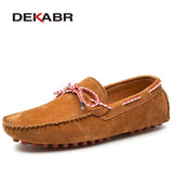 Size 38~47 Genuine Leather Loafers Hot Sale Driving Shoes Fashion Casual Shoes Original Design Summer Flats Moccasins
